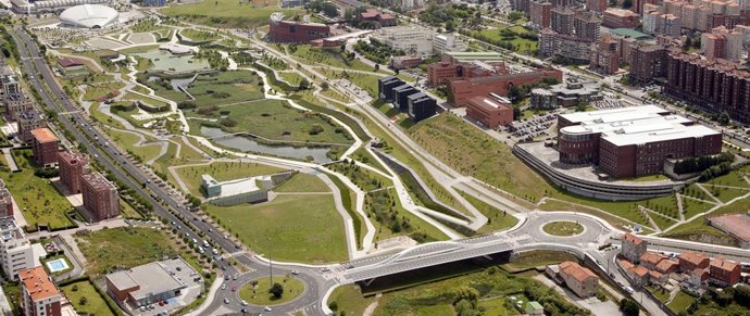 Vista aérea del campus de la UC 