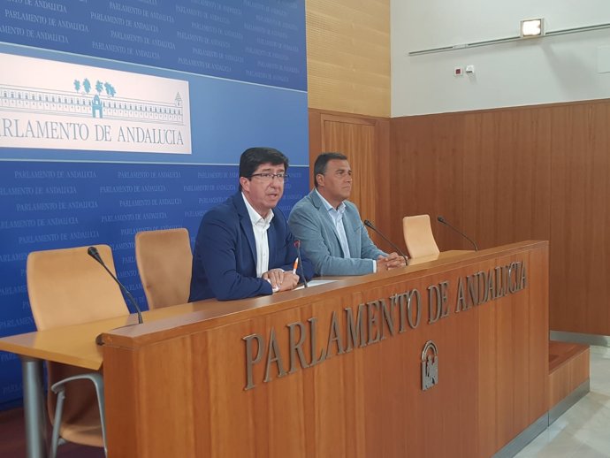 Marín y Hernández, de Cs, en rueda de prensa