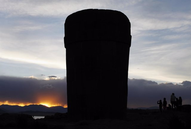 Tumba del periodo preinca en Tiwanaku.