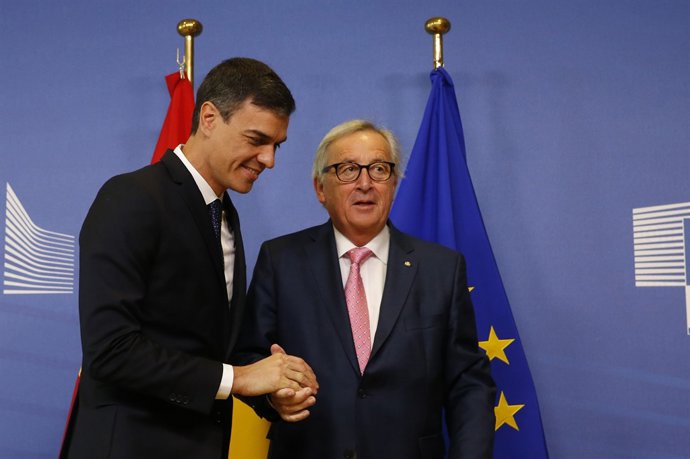 Pedro Sánchez i Jean-Claude Juncker