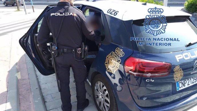 Un coche patrulla de la Policía Nacional