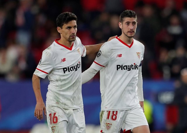 Jesús Navas y Escudero con el Sevilla