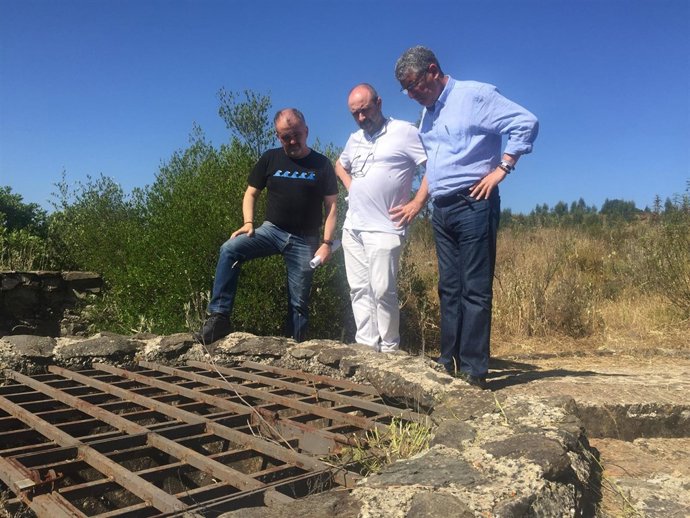 El delegado de Medio Ambiente, José Antonio Cortés, en Beas.