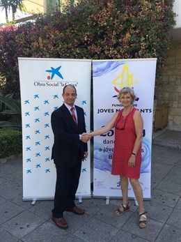 Marc Ponseti, Director de Banca y Jane Thompsom, Vocal de la Fundación