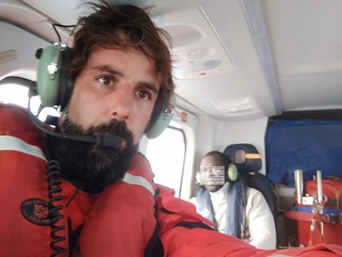 Rescate helicóptero Salvamento Marítimo 