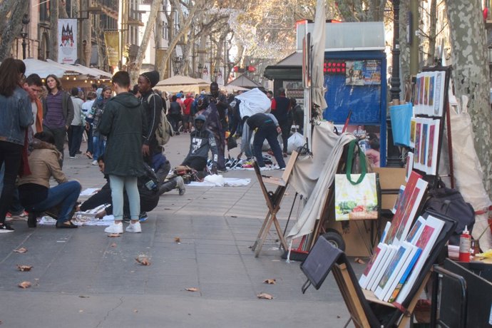 Top manta en Barcelona