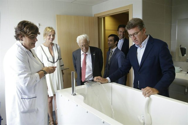 Feijóo en una residencia en Cervo