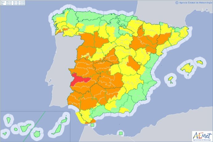 Temperaturas 2 de agosto