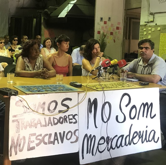 Rueda de Prensa de la Tancada de Migrants de Barcelona