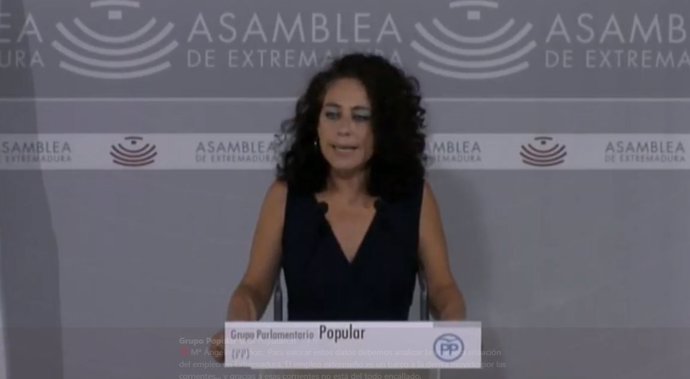 La diputada del PP María Ángeles Muñoz
