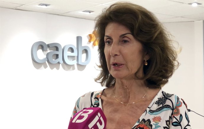 La presidenta de CAEB, Carmen Planas, valora los datos del paro de julio