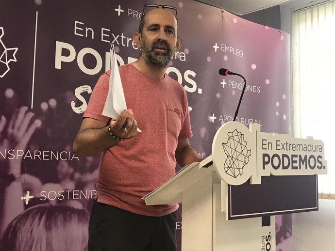El miembro de la Ejecutiva de Podemos Extremadura José Antonio González Frutos