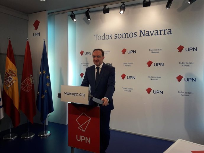 El presidente de UPN, Javier Esparza.
