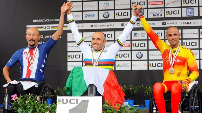 El ciclista español Sergio Garrote, bronce en el Mundial de ciclismo adaptado