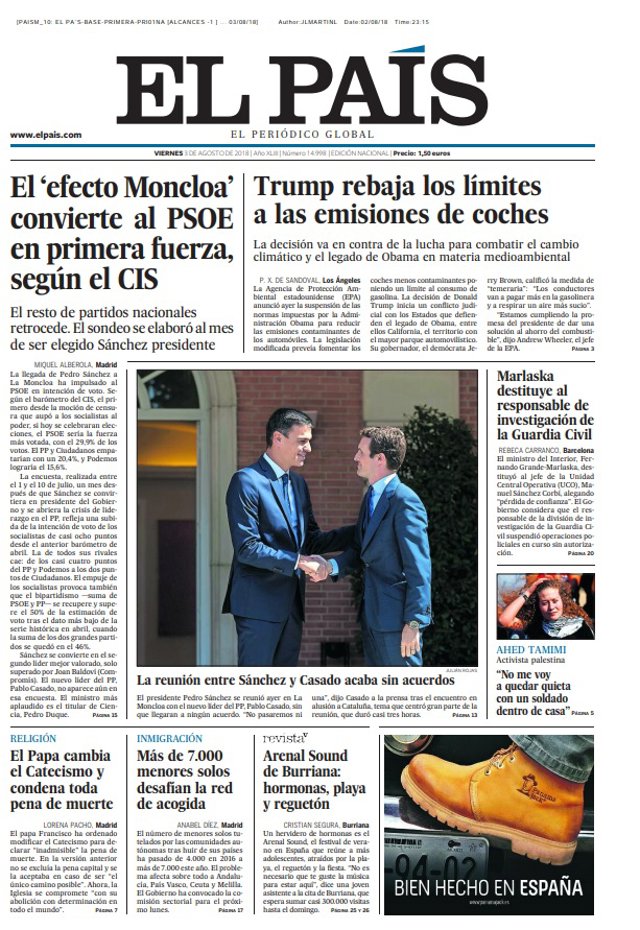 Portada El País