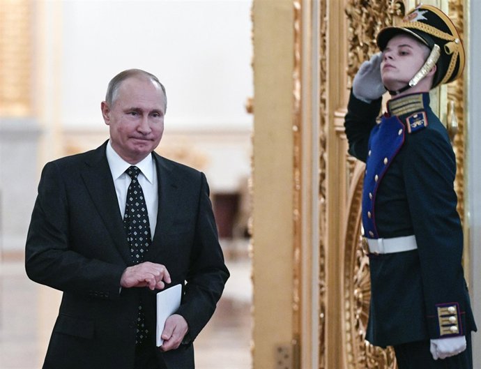 Vladimir Putin en el Kremlin
