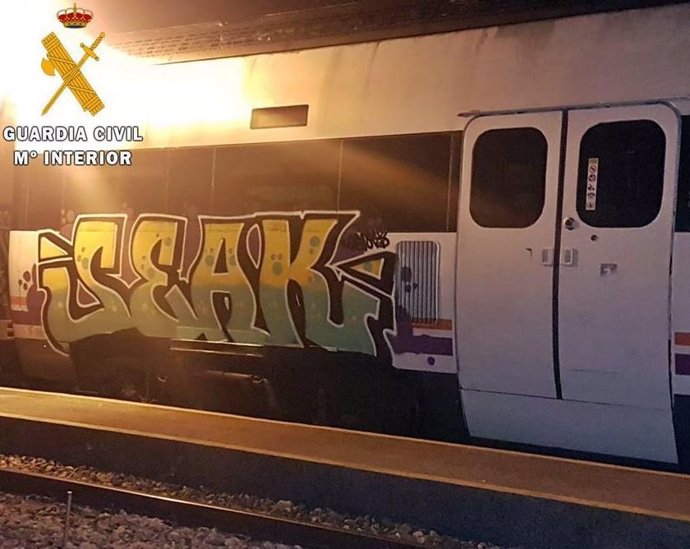 Graffiti en un tren