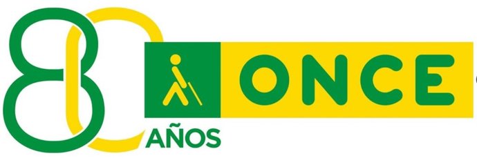 Logo del 80 aniversario de la ONCE
