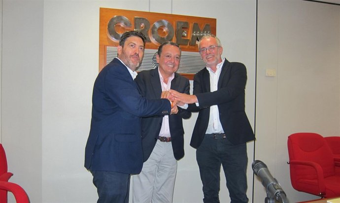 Sánchez (Cs), Albarracín (CROEM) y Segado ( PP)                           