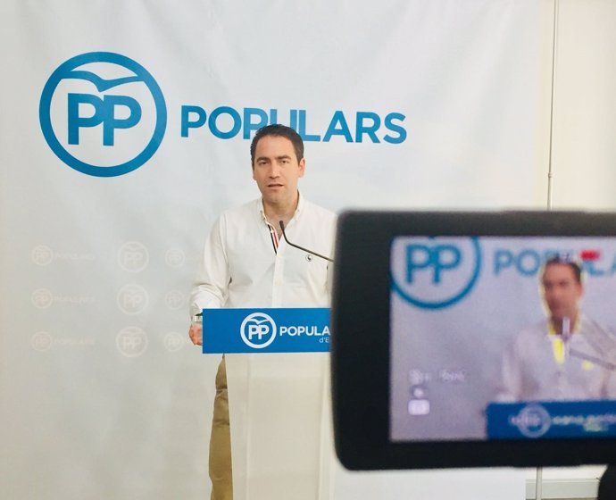 El secretario general del Partido Popular, Teodoro García, en Ibiza