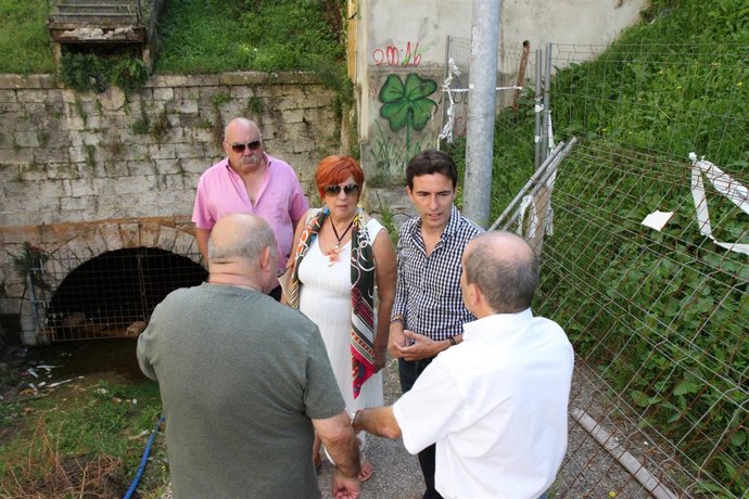 Pedro Casares en la zona del túnel peatonal de Tetuán