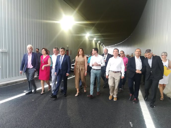 Inauguración del paso inferior de la V-30 en Xirivella