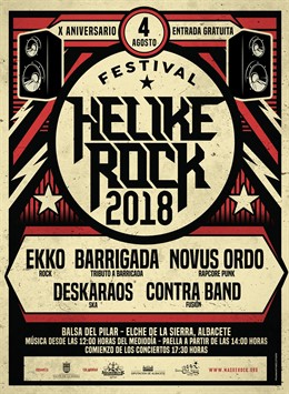 Nota Elche De La Sierra El Festival Helike Rock Cumple 10 Años