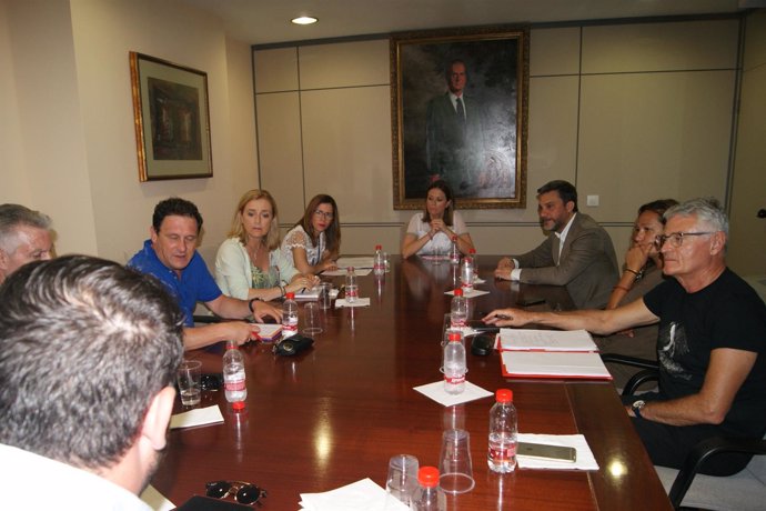 Reunión López Pagán, alcaldesa de Águilas y Cartagena