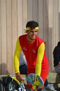 El grancanario Antomi Ramos alcanza la semifinal del mundial de tenis playa que se celebra en Italia