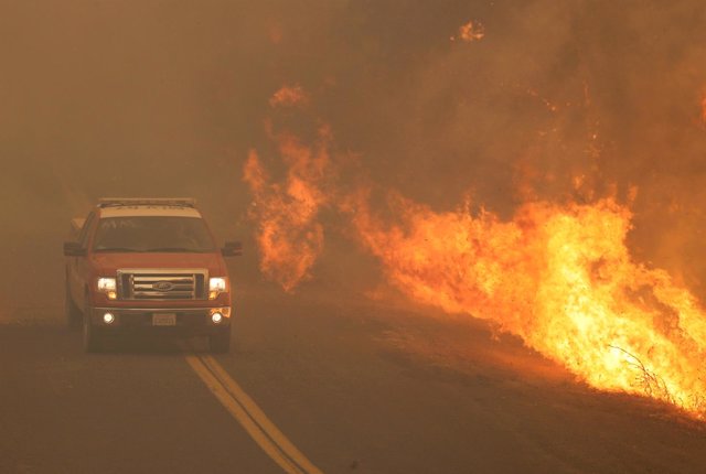Incendio en condado de Mendocino (Los Ángeles)