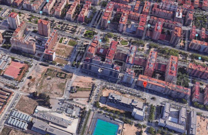 Localización de la calle Serpis de València