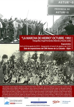Cartel exposición sobre la marcha de hierro