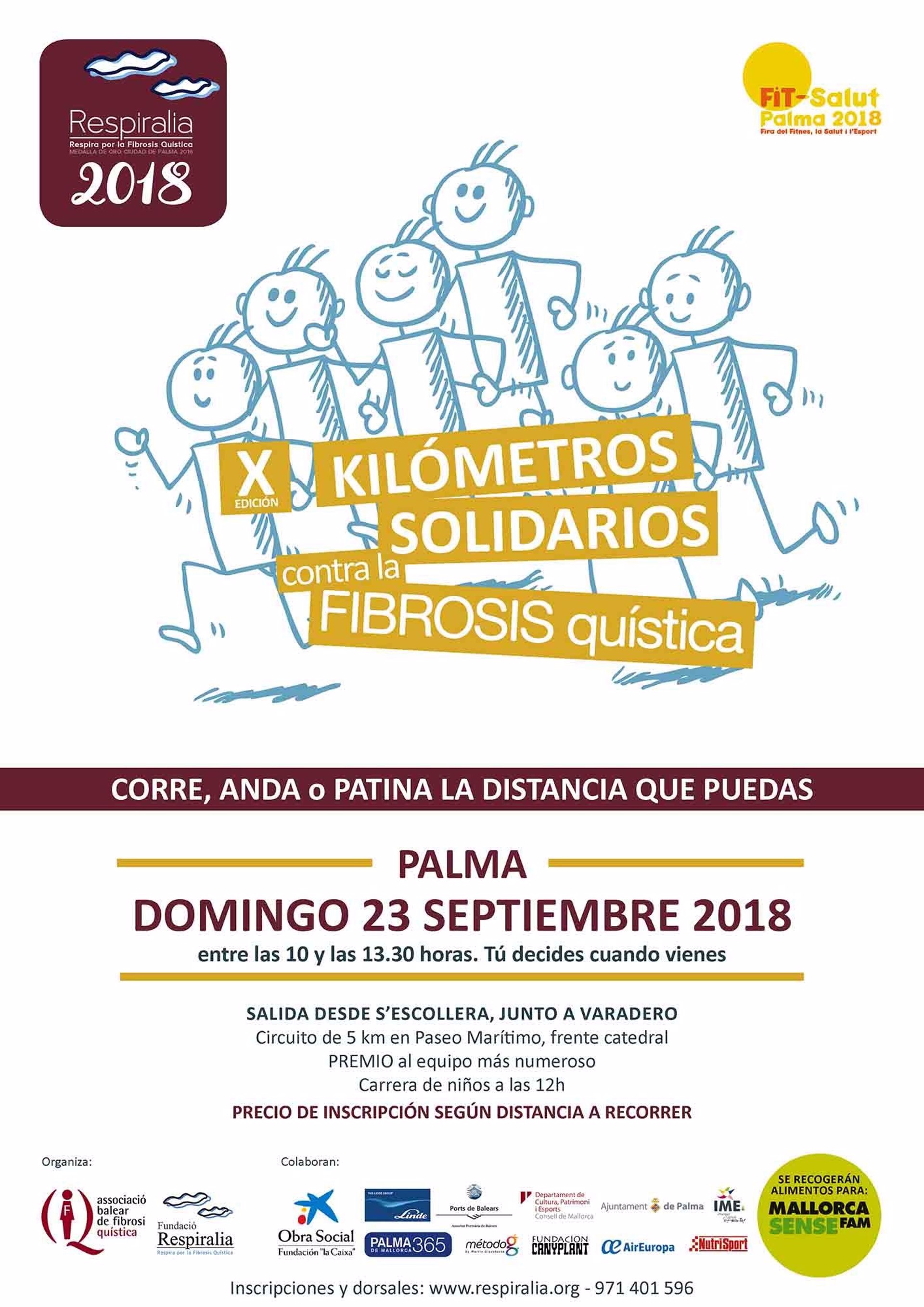 Palma acogerá en septiembre una carrera solidaria contra la fibrosis quística