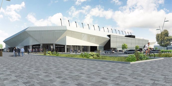 Estadio de fútbol que OHL construirá en Esllovaquia