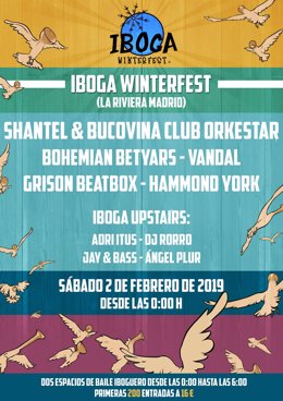Cartel promocional del evento Iboga Winterfest