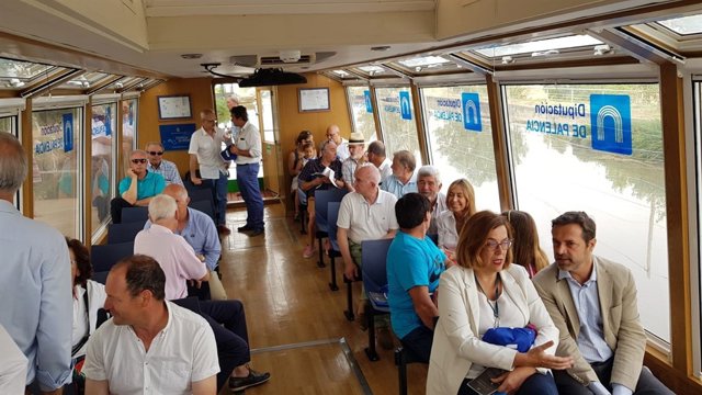 Visita institucional al nuevo recorrido del barco, 6-8-18