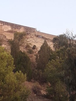 Zona afectada por la pasarela de La Ereta
