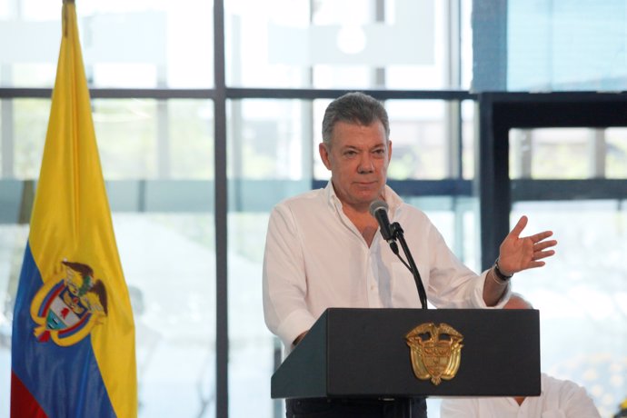 El presidente de Colombia, Juan Manuel Santos