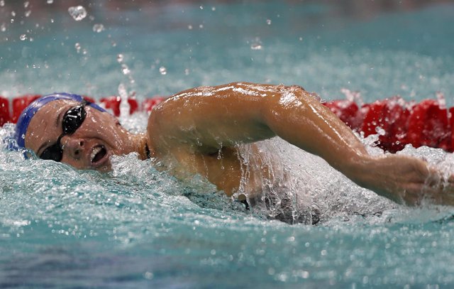 Melani Costa competes in the Women's 400m Freestyle final
