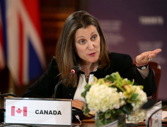 La ministra de Exteriores de Canadá, Chrystia Freeland