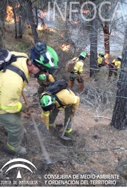 Incendio en Nerva