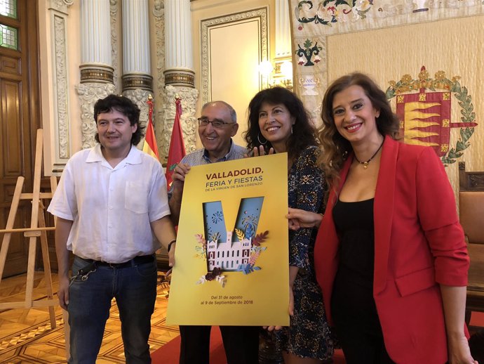 Presentación del cartel de las fiestas de Valladolid 2018