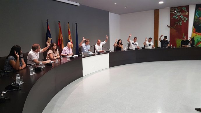 Pleno extraordinario del Ayuntamiento de Binéfar