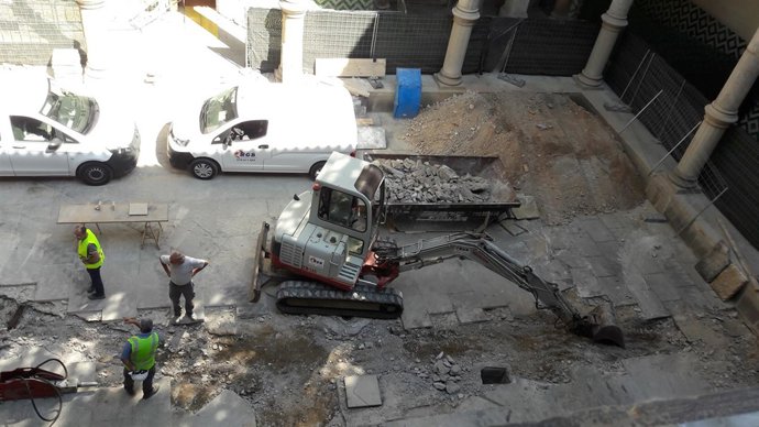 Obras en la sede del Tribunal Superior de Justicia de Aragón