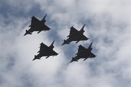 Un eurofighter se estrella tras participar en el desfile del 12 de Octubre