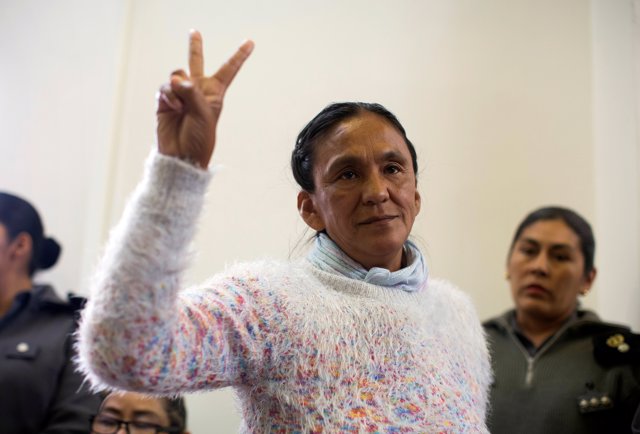 La activista sindical indígena Milagro Sala