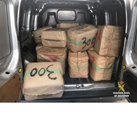 Intervenidos 540 kilos de hachís en el interior de una furgoneta en La Línea (Cádiz)