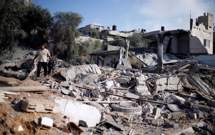 Instalaciones de Hamás atacadas por Israel en la Franja de Gaza