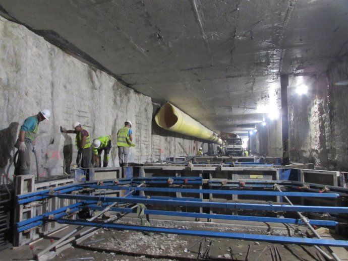 Obras metro de Málaga en Atarazanas                   