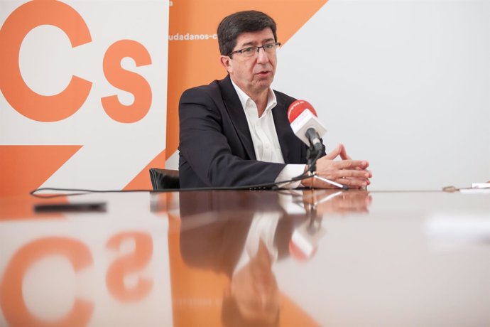 El líder de Cs Andalucía, Juan Marín,